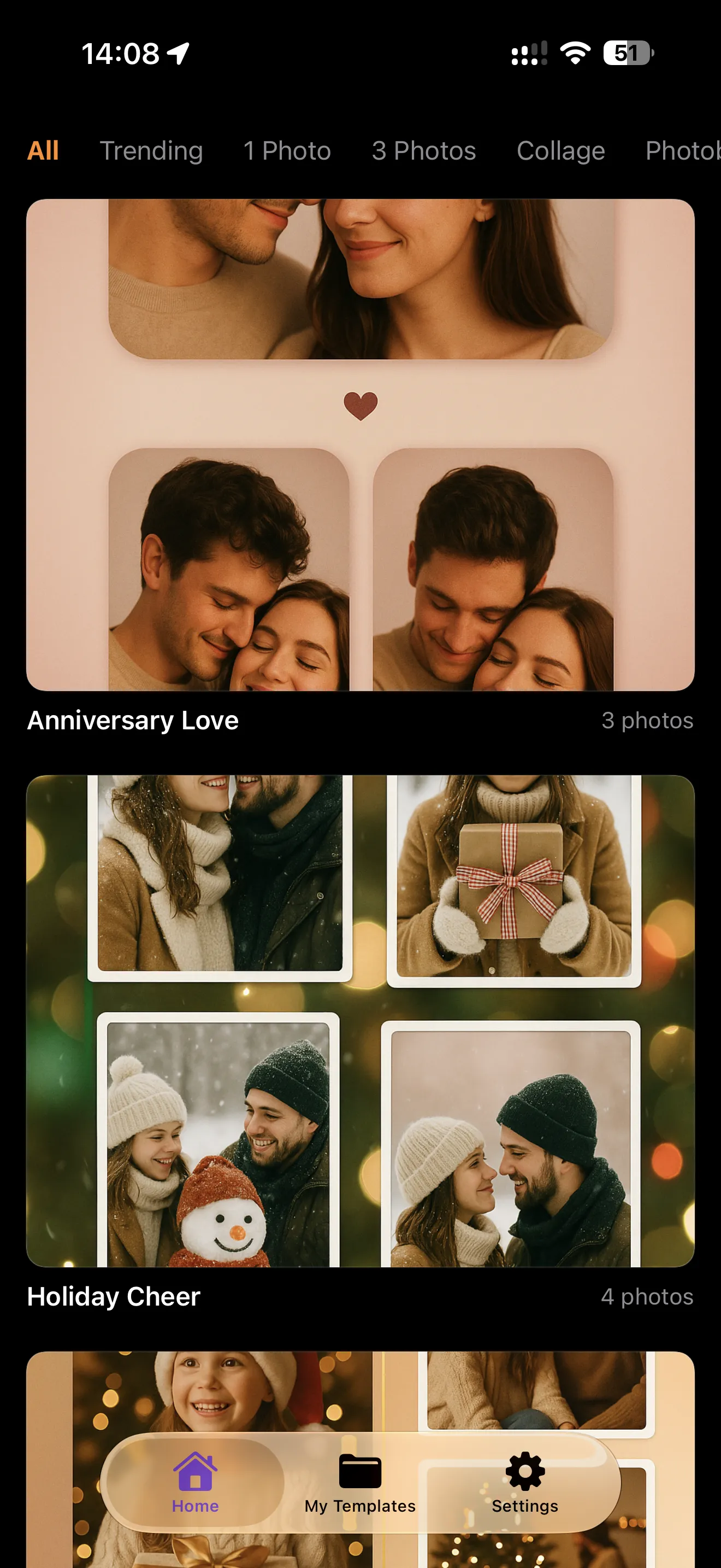 PhotoT photo template gallery